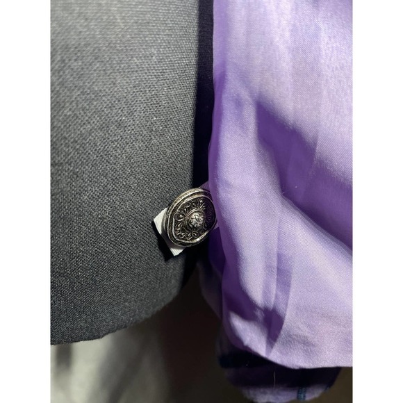 VINTAGE Indigo Moon Funky Retro Jacket Womens Medium Embroidered Embellishments - Picture 5 of 7